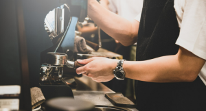 Barista at a coffee establishment