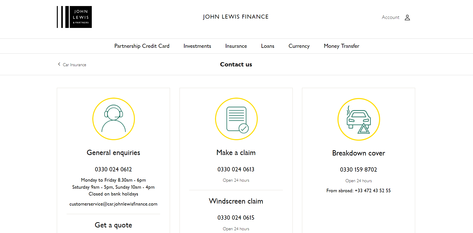 John Lewis Finance