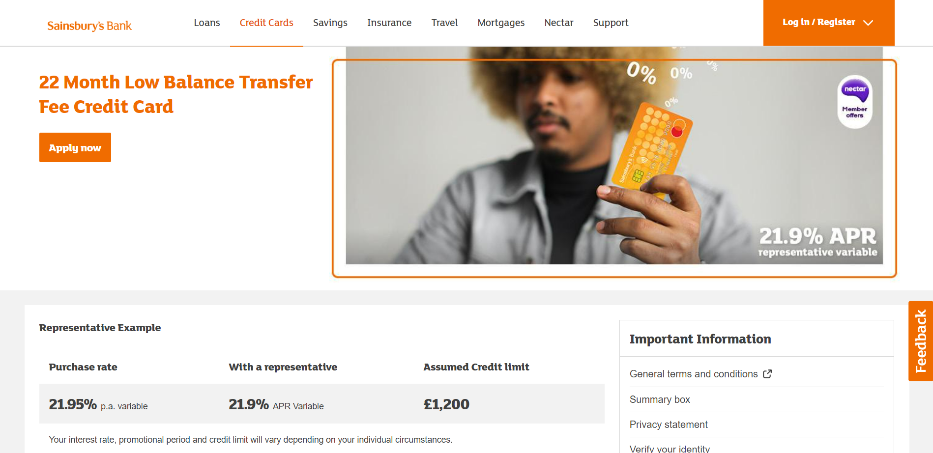 Sainsbury Bank’s Low-Fee Balance Transfer Credit Card