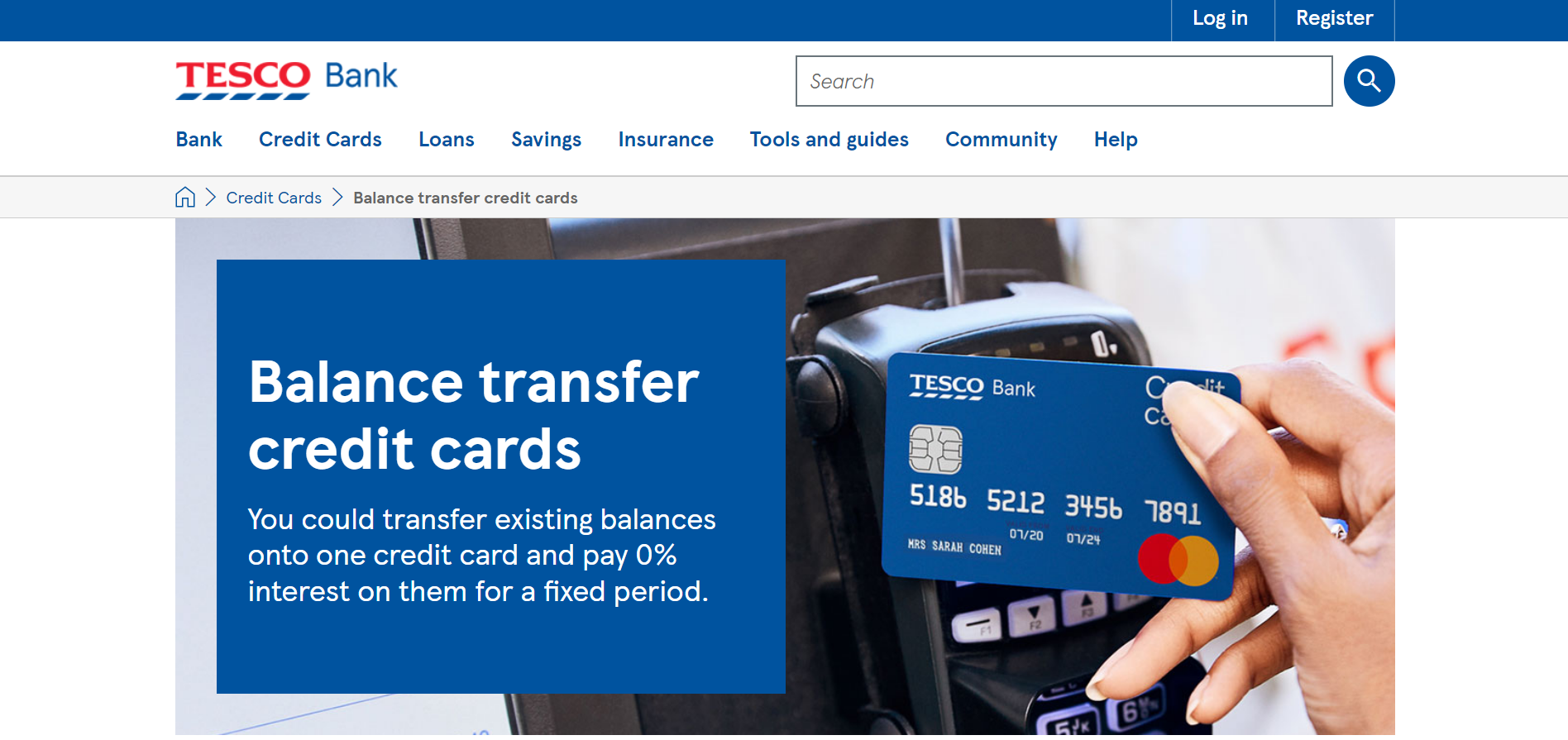 Tesco Bank Balance Transfer Card