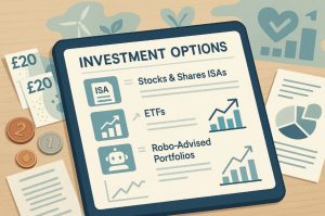 What investment options does LessInvest offer to UK users