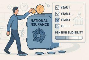 What role did National Insurance contributions play in pension eligibility