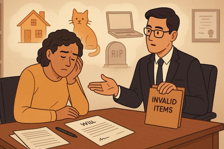 what you should never put in your will uk