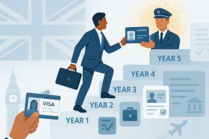 How does the UK Skilled Worker route lead to Indefinite Leave to Remain (ILR)