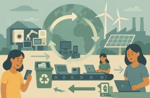 What are the broader implications for electrical waste management in the UK
