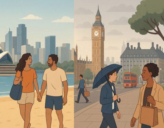 cost of living in australia vs uk