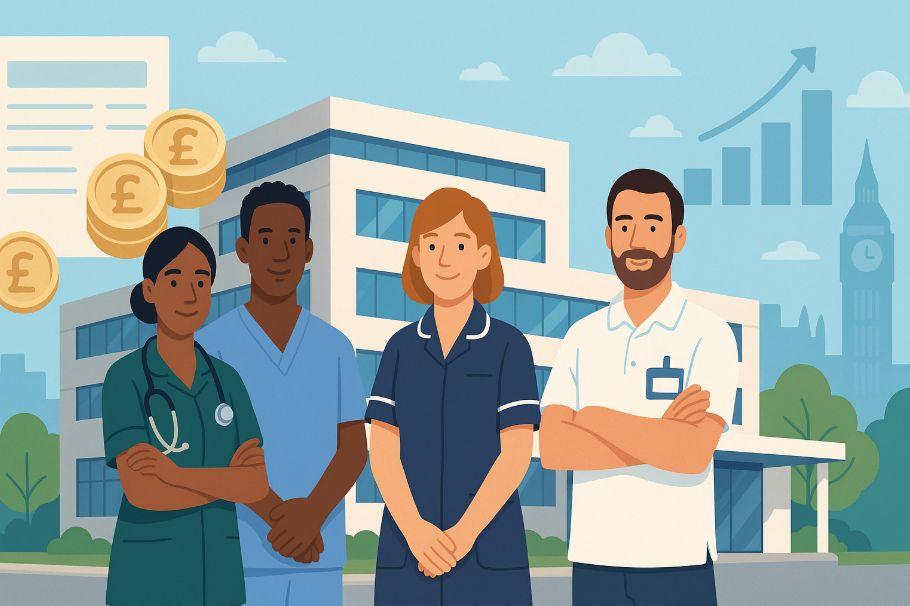 nhs band 6 take home pay