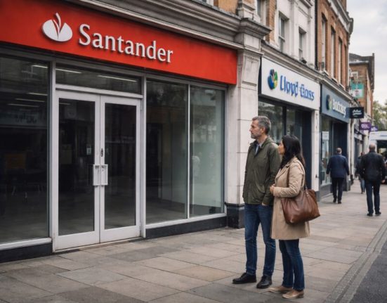 santander bank branches closing