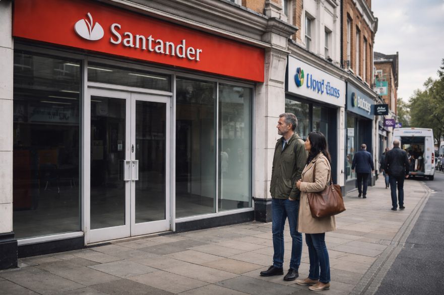 santander bank branches closing