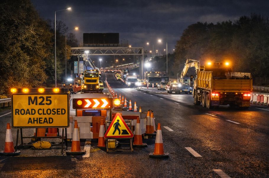 National Highways Started M25 Overnight Closures For Major Roadworks