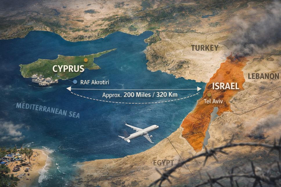 is it safe to travel to cyprus with the trouble in israel