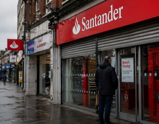 Santander 13 Branches closing Next Week